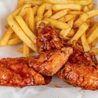 6 flavored wings