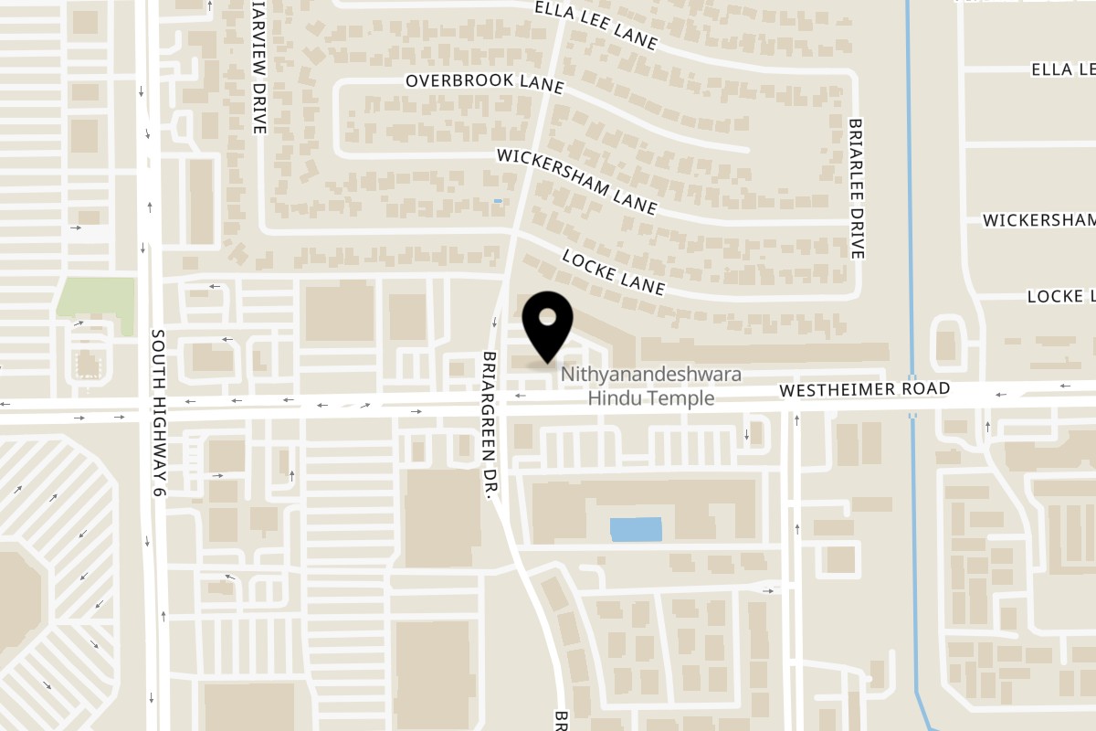 Map showing the location of Whales Fish & Chicken Westheimer Rd on 14148 Westheimer Rd in Houston